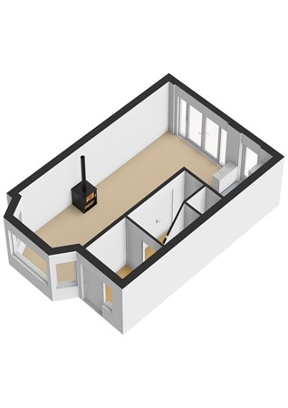 Floorplan - Hasebroekstraat 58, 3532 GM Utrecht